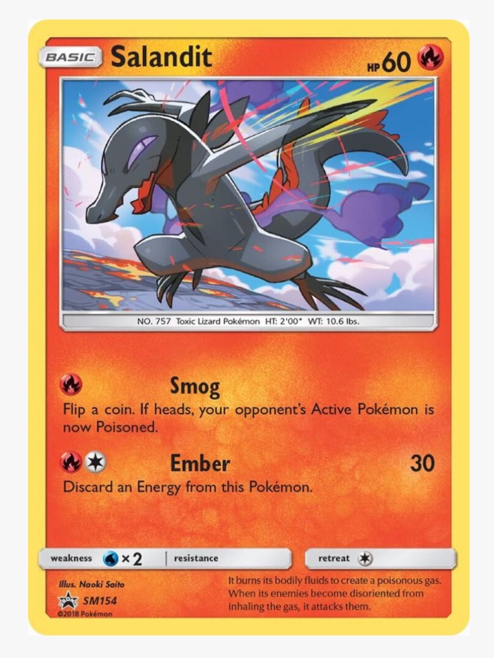 Salandit SM154 SM Promos Pokemon Trading Card